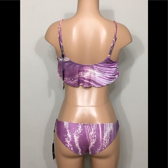 New. WILDFOX Fireworks Drape bikini. S-top/XS-bottoms - Picture 5 of 7